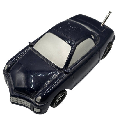 Vintage Navy Blue Car Shaped - AM/FM Radio Transistor Novelty No Box