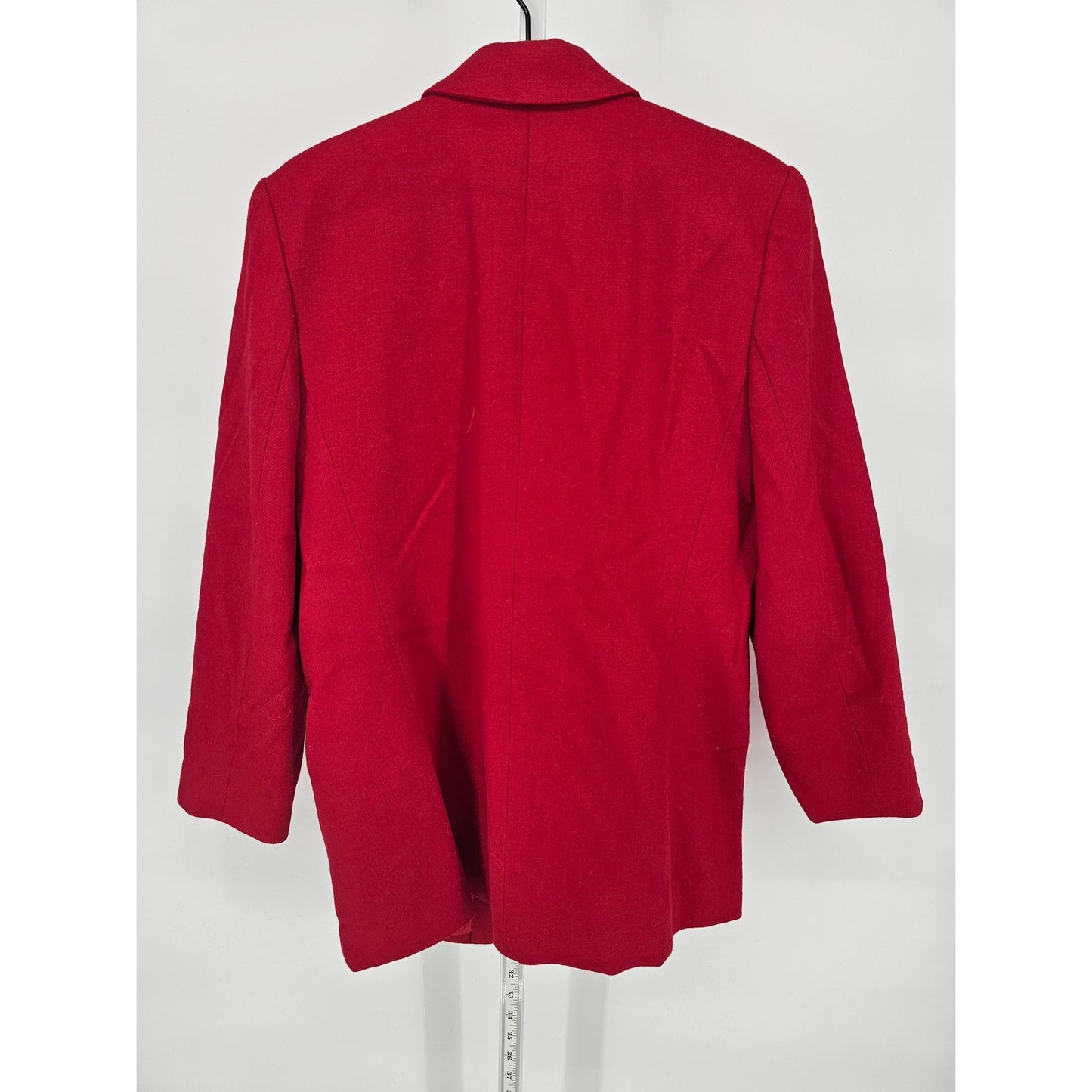 Vintage 1990s Requirements Petites Womens Sz 10P Single Button Blazer Cherry Red