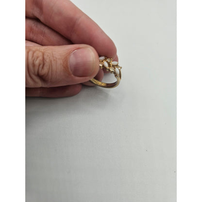 Vintage BARCS Silver TONE Amber Orange Glass CABOCHON Clip ON Earrings