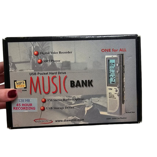 Diasonic DDR-3000 Digital Voice Recorder and MP3 Player 128MB