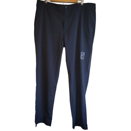 Izod Mens Sz XL UPF 50+ Moisture Wicking Golf Pants Navy Blue NEW 40x32