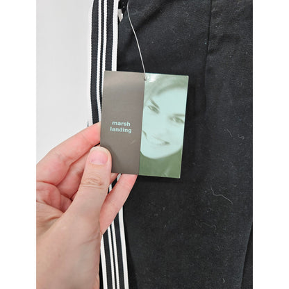 Vintage Marsh Landing Womens Sz 8 Black Cotton Skirt Skort 1990s NEW