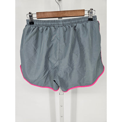 PINK Victorias Secret Womens Sz S Athletic Shorts Gray Running Elastic Waist