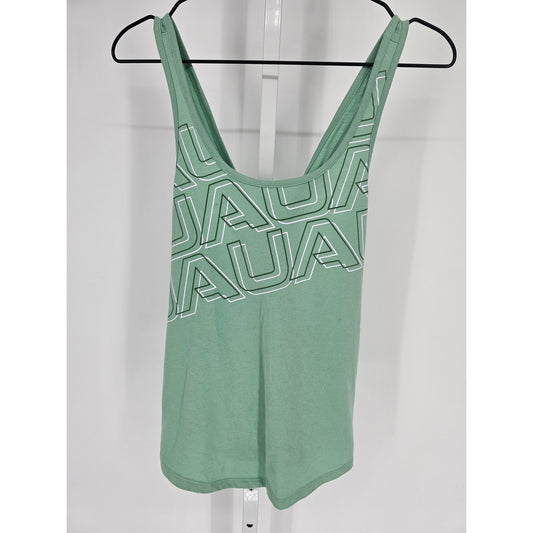 Under Armour Womens Sz S Cross Racerback Tank Top Seafoam Green Athletic