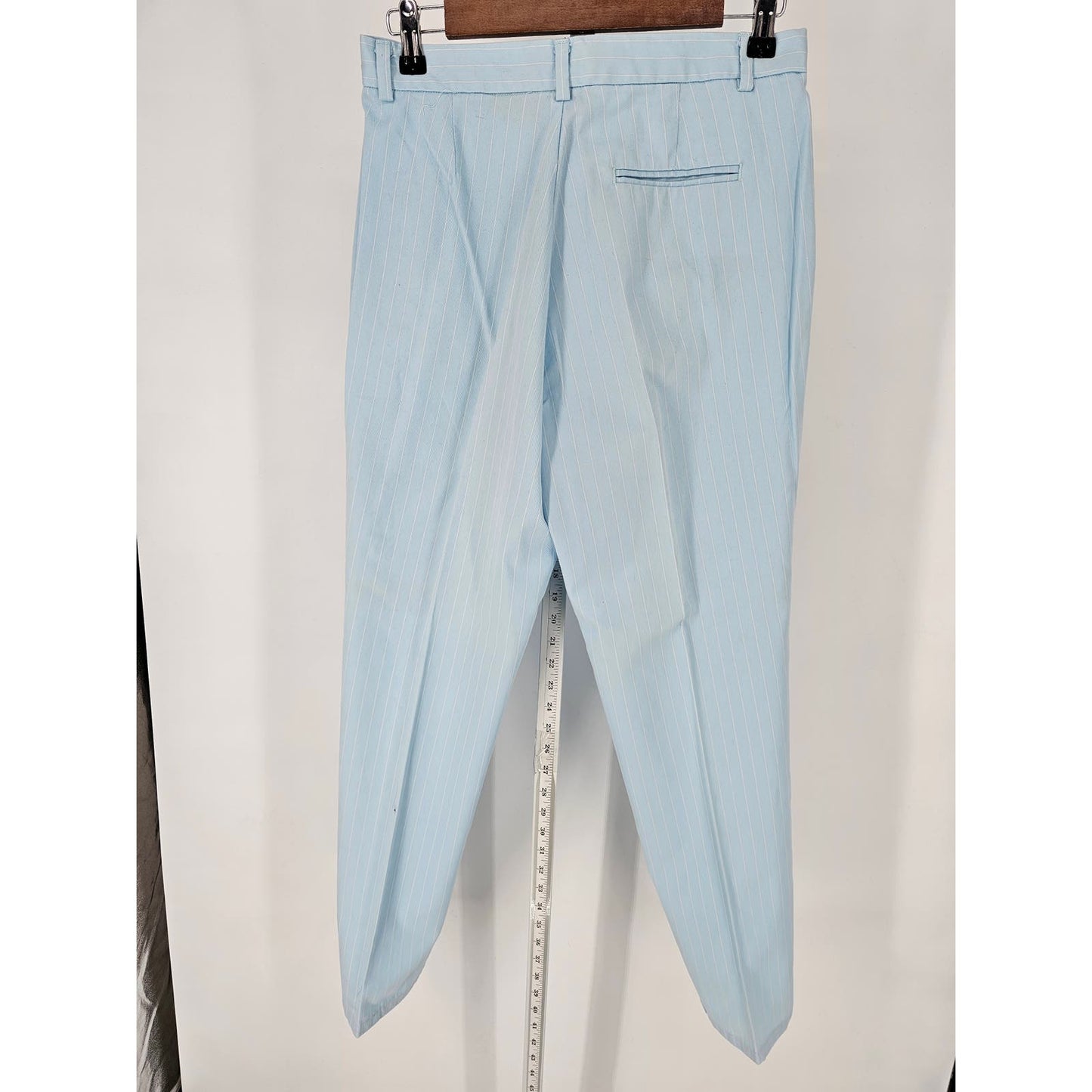 Vtg Dockers Stain Defender Womens Sz 8 High Waist Dress Pants Powder Light Blue