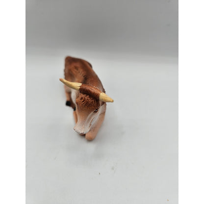 Vintage 1960s Resin Christmas Nativity Figure Laying Bull Animal Fontanini