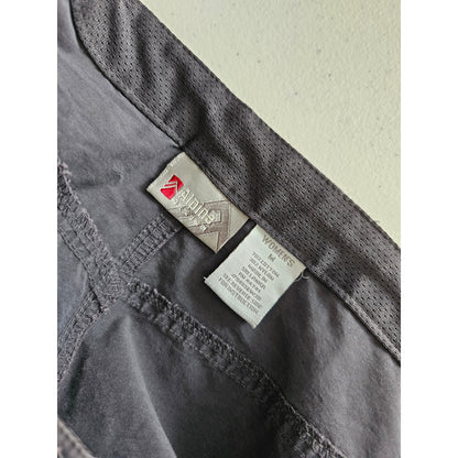 Alpine Design Womens Sz M Cotton Blend Hiking Shorts Gray Drawstring Waist