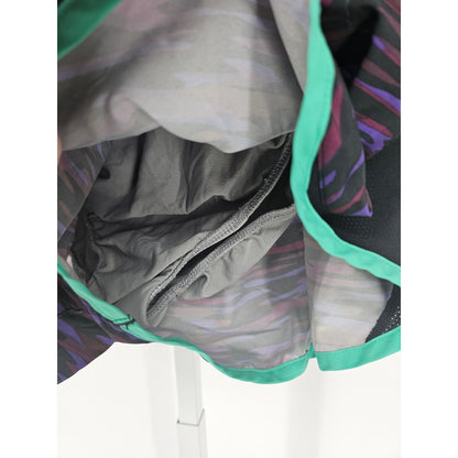 Nike Womens Sz L Lined Running Athletic Shorts Purple Print