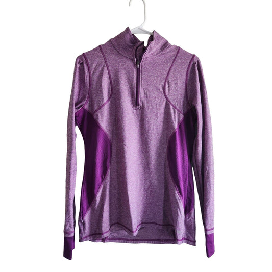 C9 by Champion Womens Sz M 1/4 Zip Compression Jacket Purple Athletic