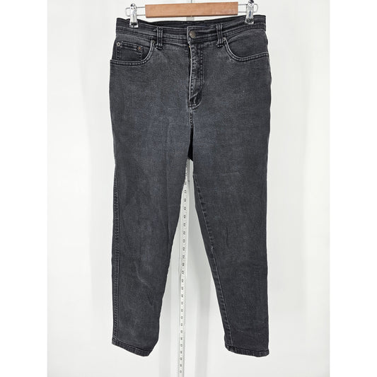 Vintage 1980s Billblass 10P Petite Straight Leg Jeans Black