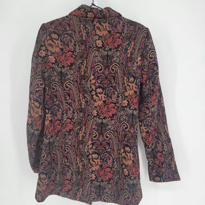 Katherine New York Womens Sz M Vintage 1990s Blazer Tapestry Style Floral