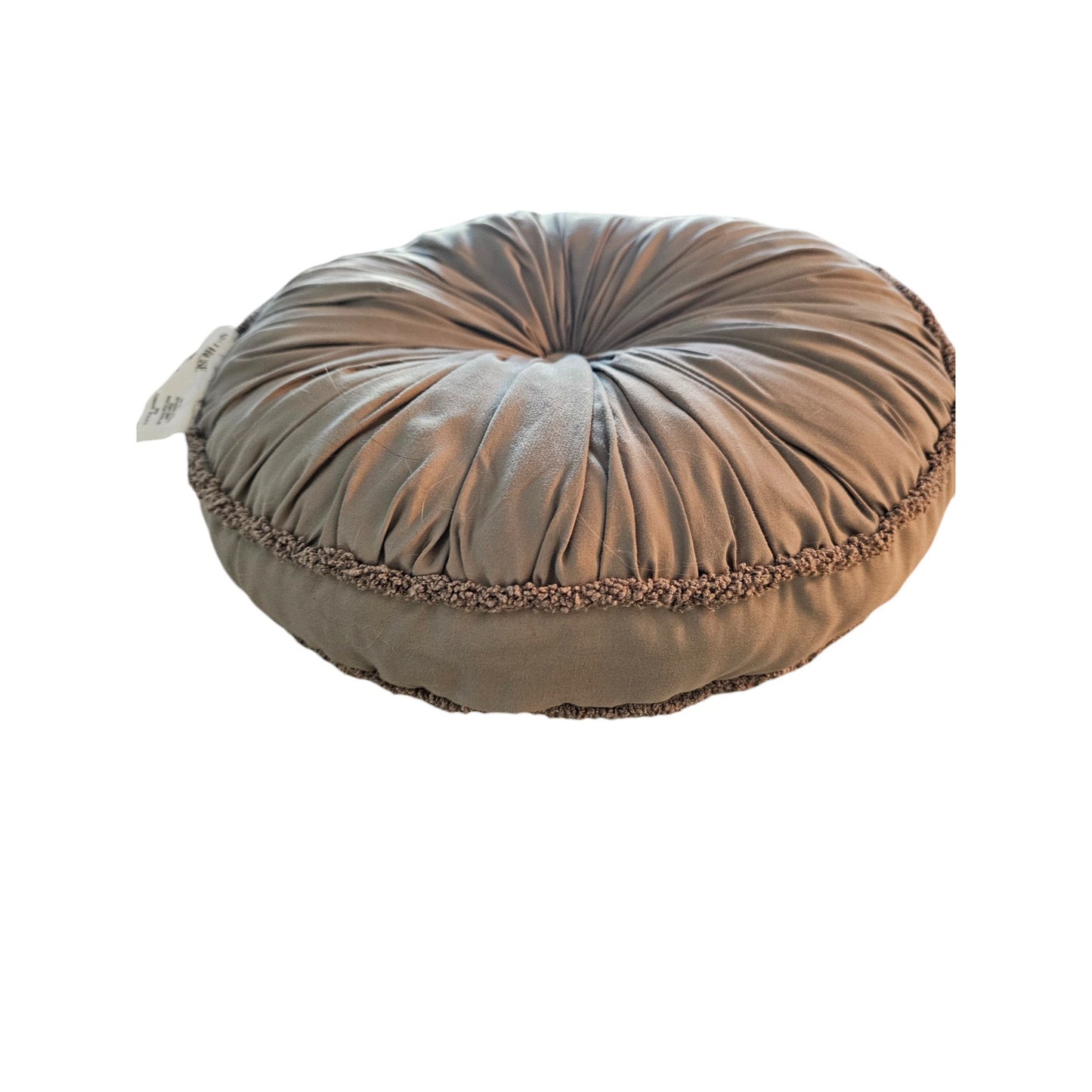 Opalhouse for Target 13" Roud Tufted Decorative Pillow Gray Silver Boho