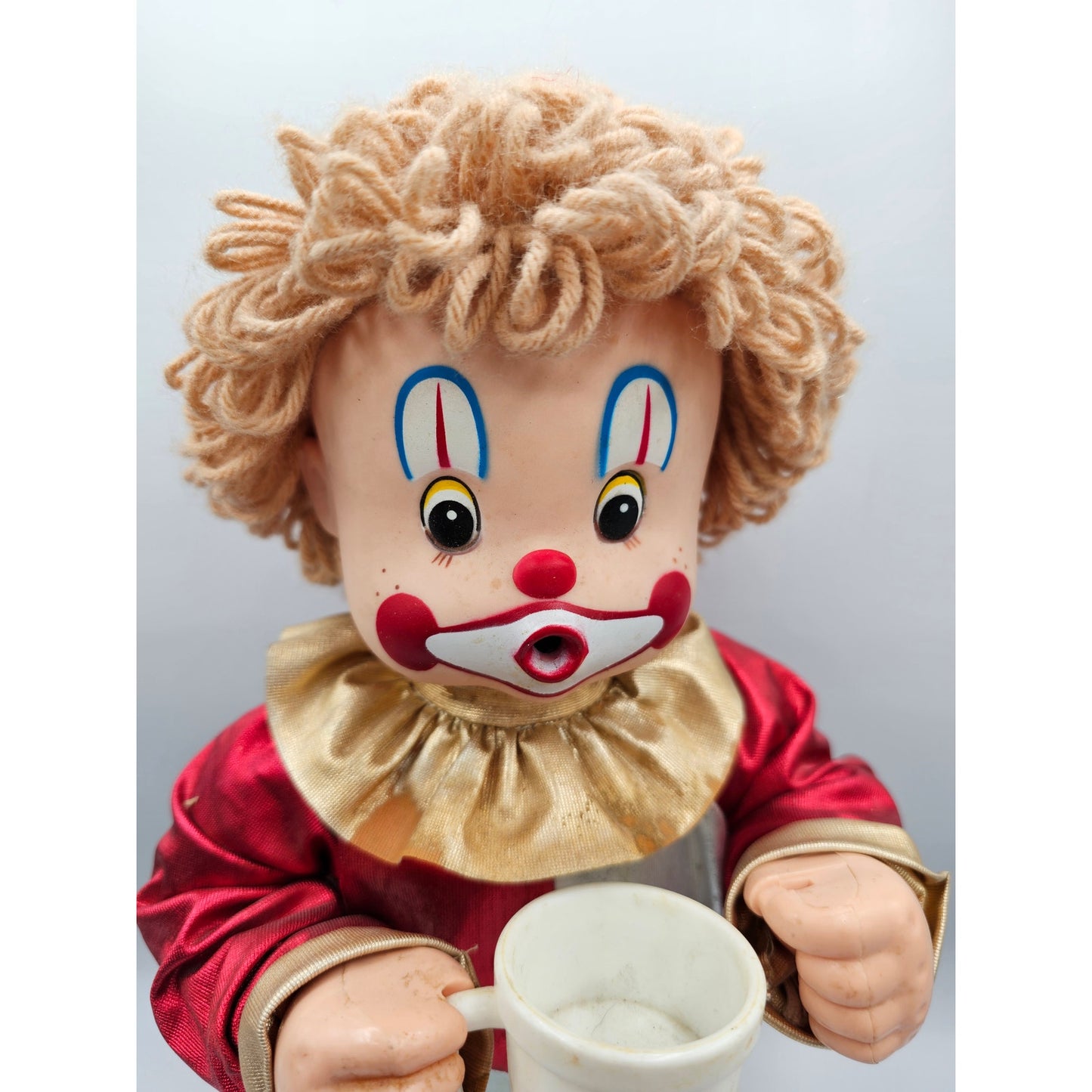 Vintage 1988 Bubbles the Clown 14" Tall Toy Interactive