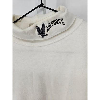 Gear For Sports Mens Sz L Air Force Turtleneck Long Sleeve T Shirt Cotton White