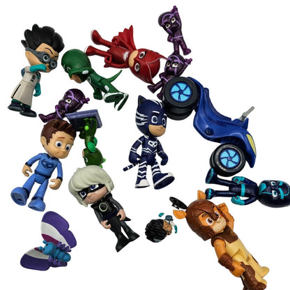 PJ Masks Figures PJ Catboy Gekko boy owlet Connor Lot of 15