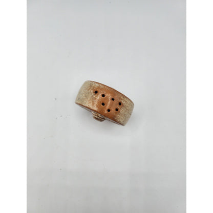 Frankoma Wagon Wheel Salt or Pepper Shaker Pottery Mid Century