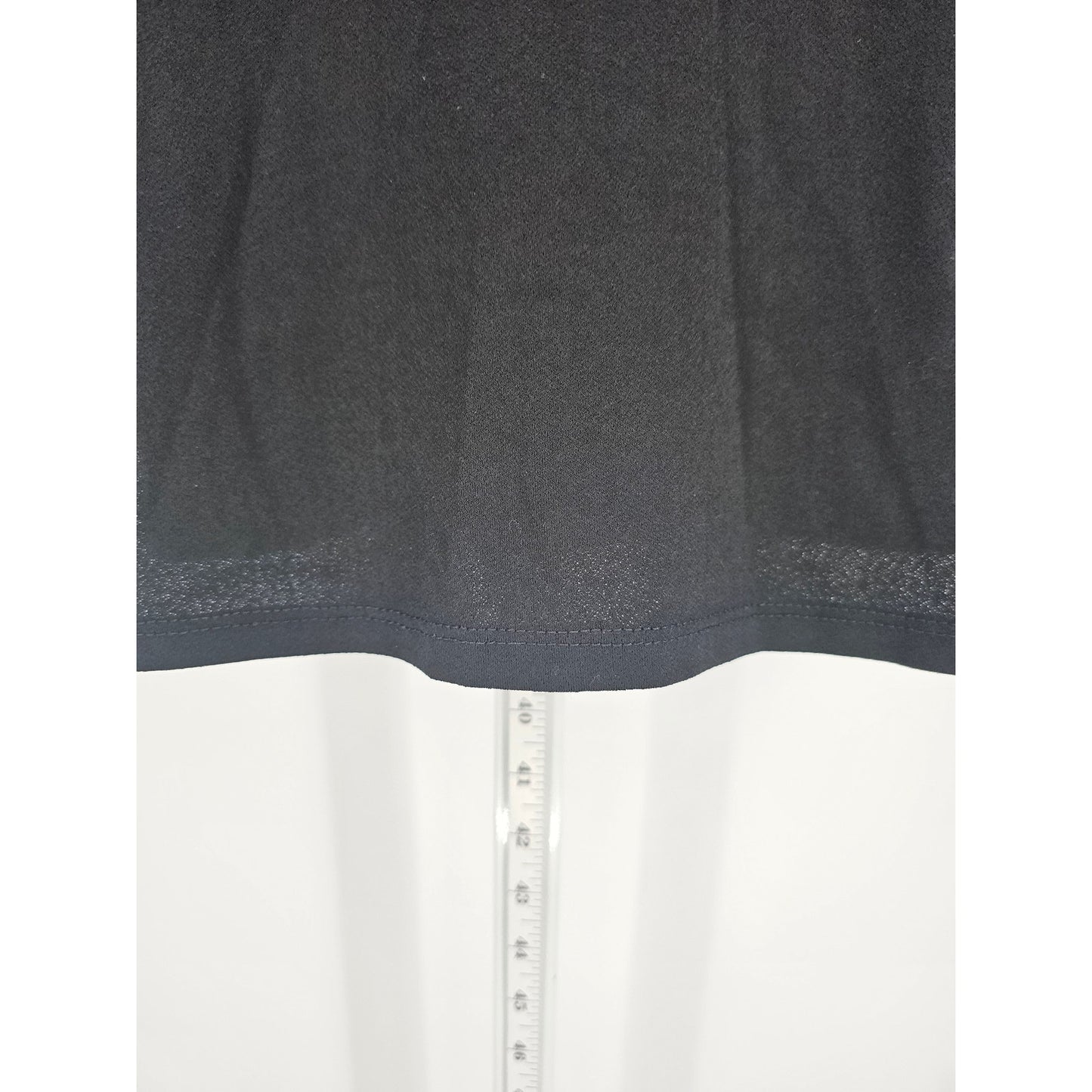 H&M Basic Womens Sz M Long Sleeve Midi Length Shirt Dress Solid Black