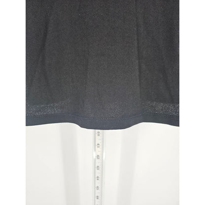 H&M Basic Womens Sz M Long Sleeve Midi Length Shirt Dress Solid Black