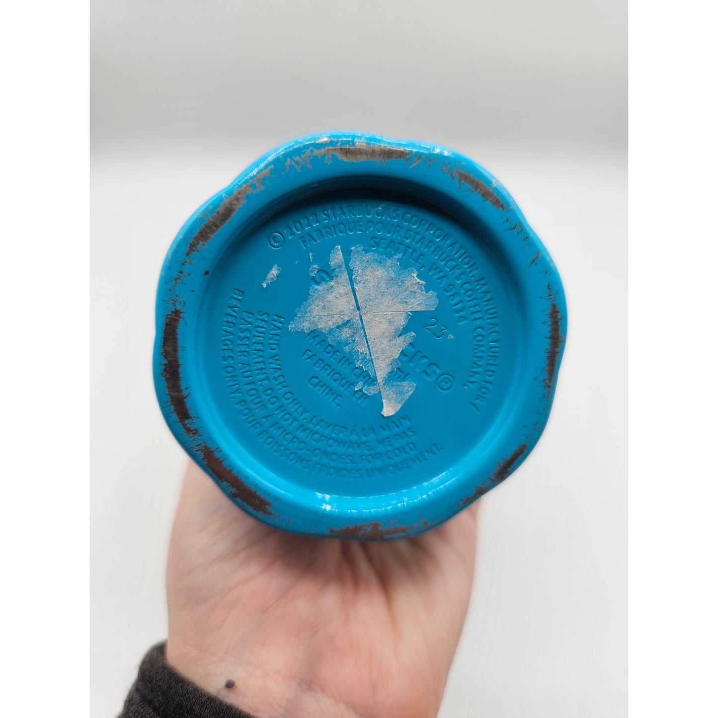 Starbucks Summer 2023 Tumbler Puffy Gradient Pink Orange Blue 24Oz Cold Cup