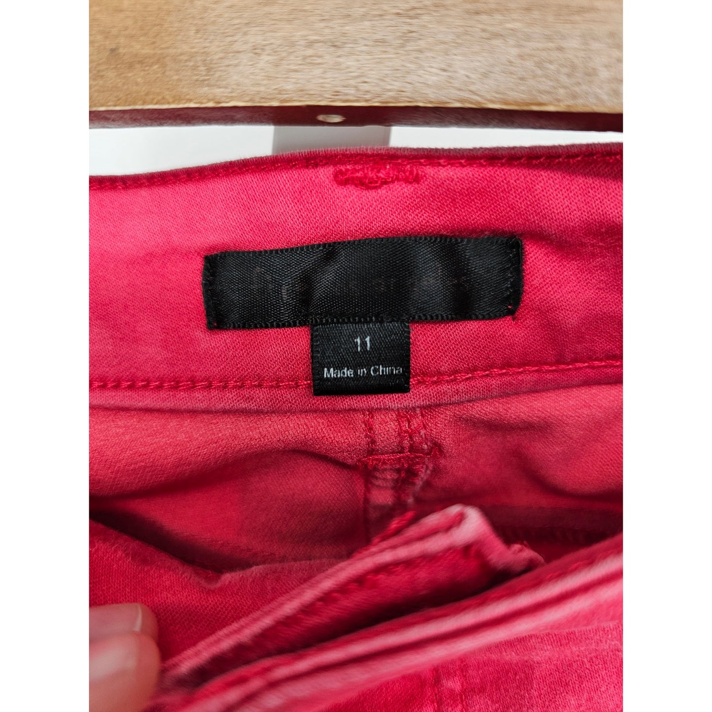 Fire Los Angeles Juniors Sz 11 Bright Pink Skinny Jeans Zipper Pocket