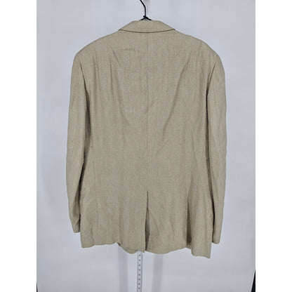 Vintage Kingsridge Godchams Mens 2 Button Suit Blazer Beige Tan