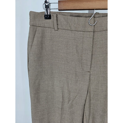 Talbots Womens Sz 12P Petite Wide Leg Dress Pants Taupe Beige