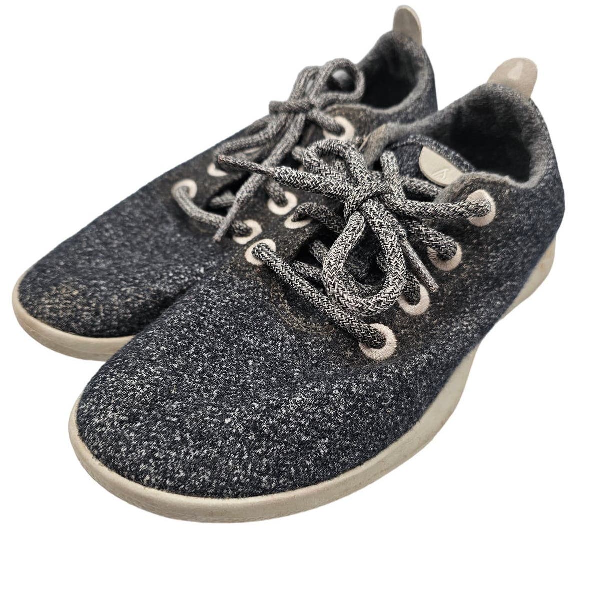 Allbirds Women's WR Wool Runners Gray Wool Sneakers Lace Up Size 7