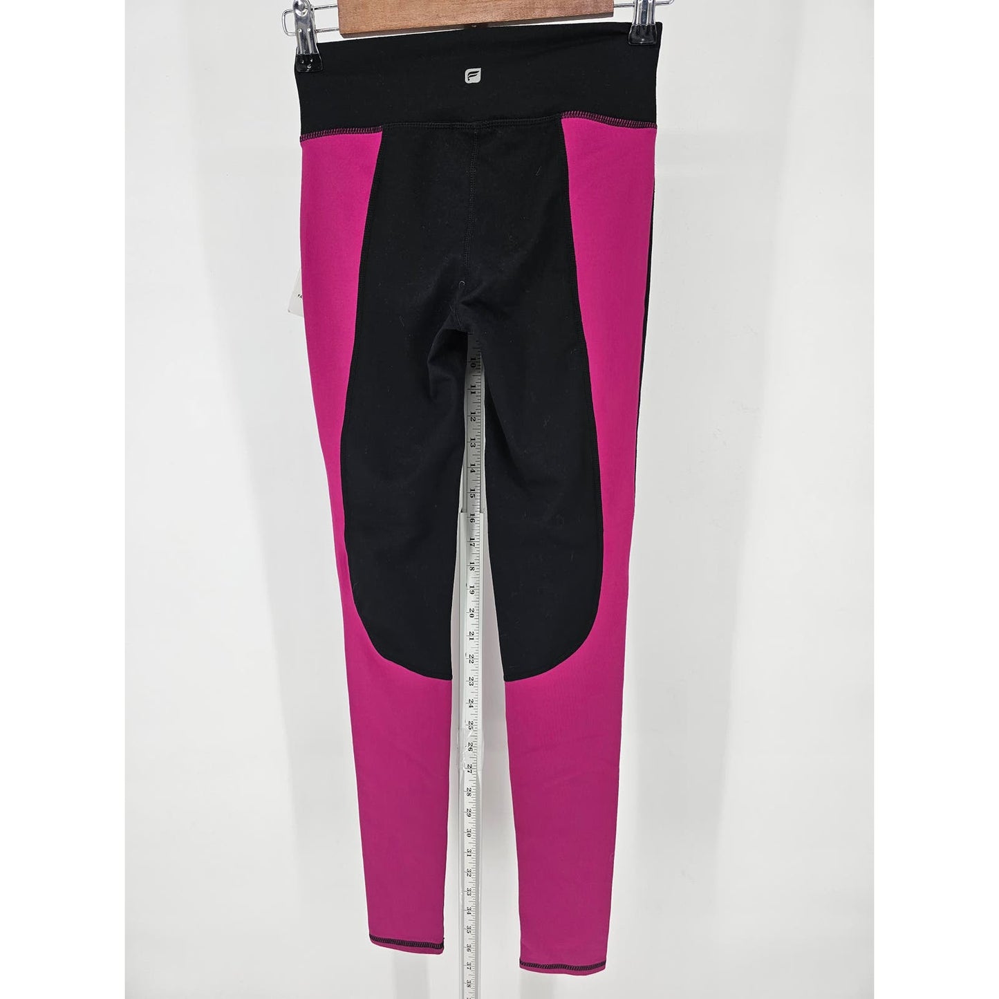 Fabletics Womens Sz XXS Sydney Compression Leggings Black and Pink NEW