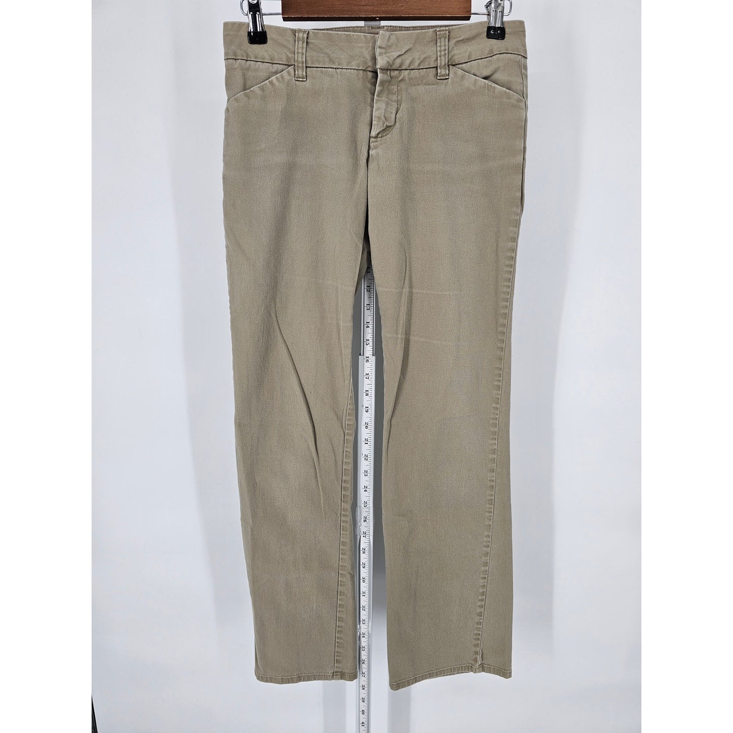 Dickies Juniors Sz 5 Straight Leg Khaki Pants Light Beige Cotton Blend