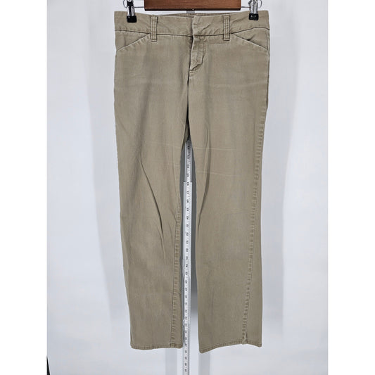 Dickies Juniors Sz 5 Straight Leg Khaki Pants Light Beige Cotton Blend