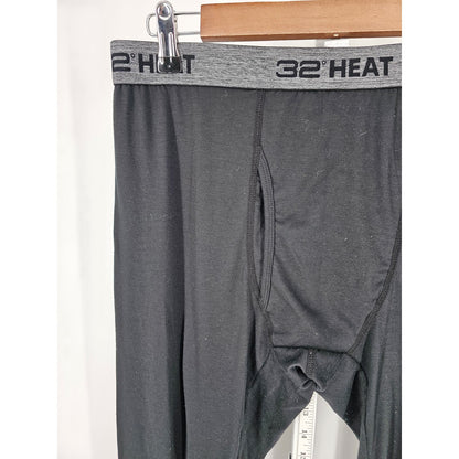 32 Degree Heat Mens Sz L Base Layer Compression Pants Black