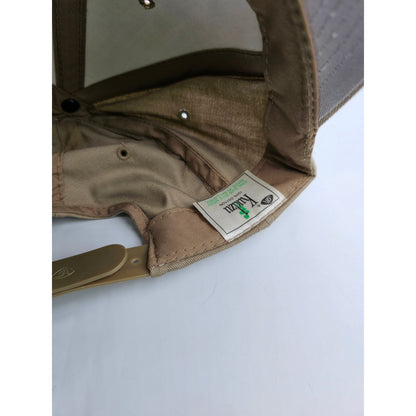 Farmers Merchants Bank FMB Hat Cap Beige Adult Used Snapback Embroidered