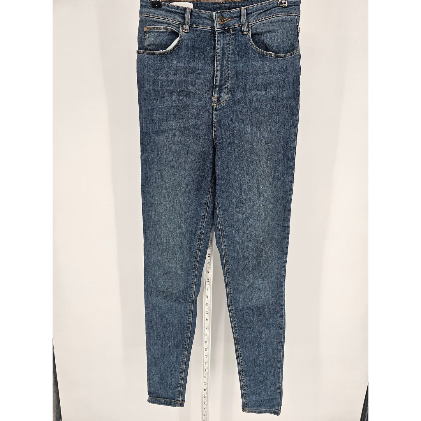 Collusion Juniors Sz 1 Super Skinny High Rise Blue Jeans