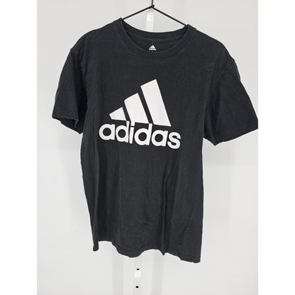 Adidas Golf Mens Sz L Classic Short Sleeve T Shirt Black White