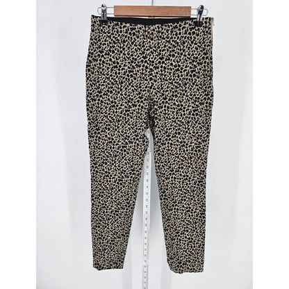 A New Day Womens Sz 6 Pull On Leopard Print Leggings Skinny Pants