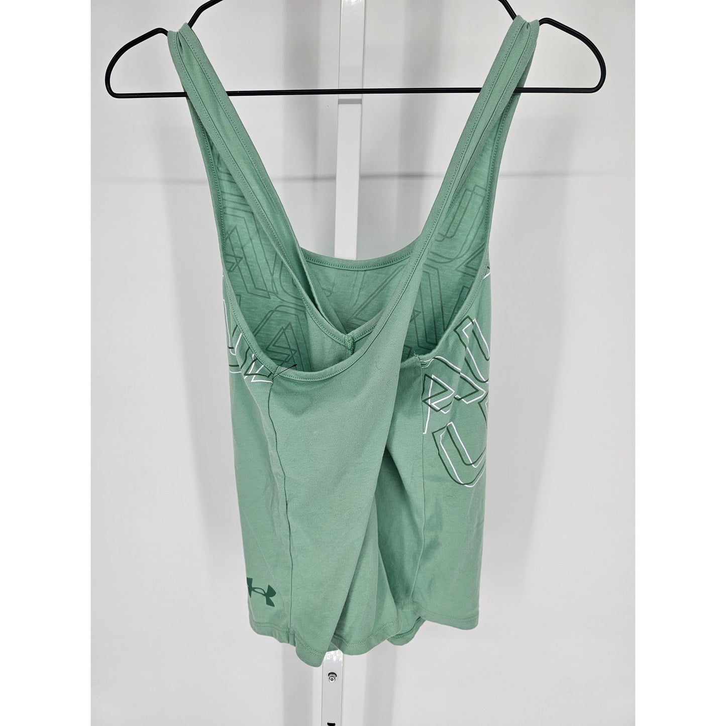 Under Armour Womens Sz S Cross Racerback Tank Top Seafoam Green Athletic