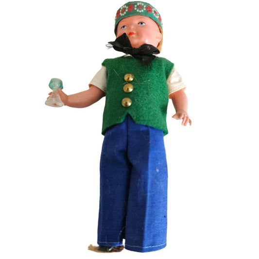 Vintage 1960s Dutch Boy Plastic Doll Eros Florence Outfit