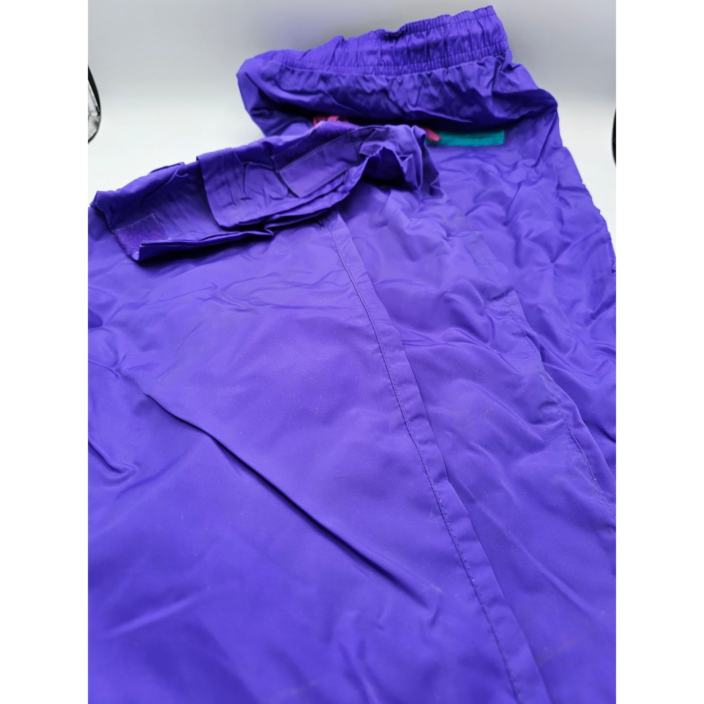 Vintage 1980s Woolrich Mens Sz L Packable Nylon Pants Purple Blueberry