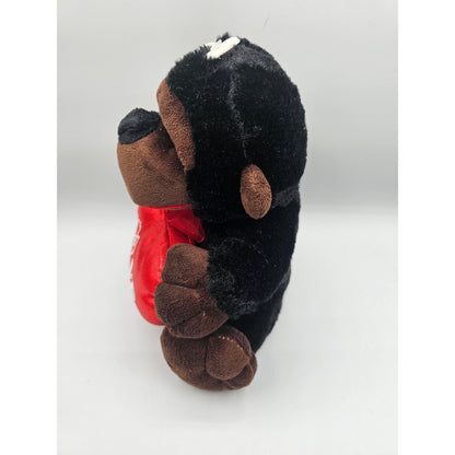 Vintage Y2K Plush Stuffed Animal Valentines Gorilla Red Heart NEW