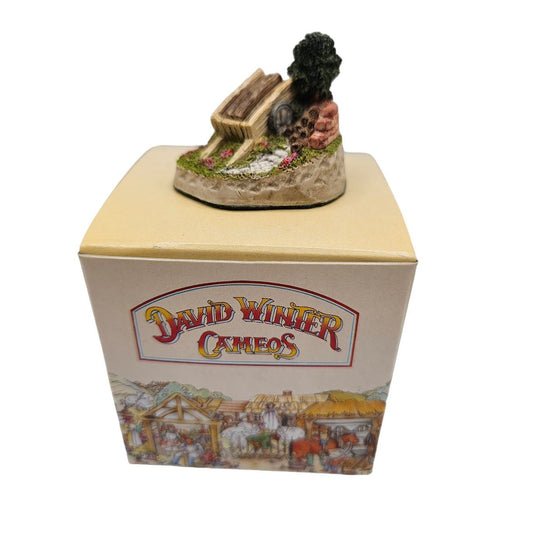 Vintage David Winter Cottages Cameos Greenwood Wagon 1991
