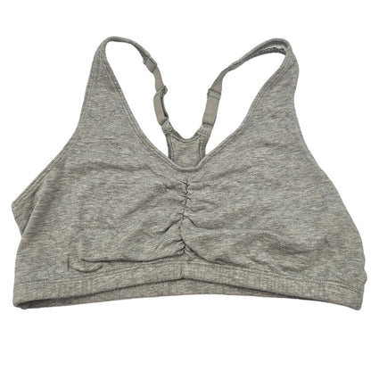 Vintage Womens Sz L Fruit Of The Loom Cotton Sports Bra Gray Racerback