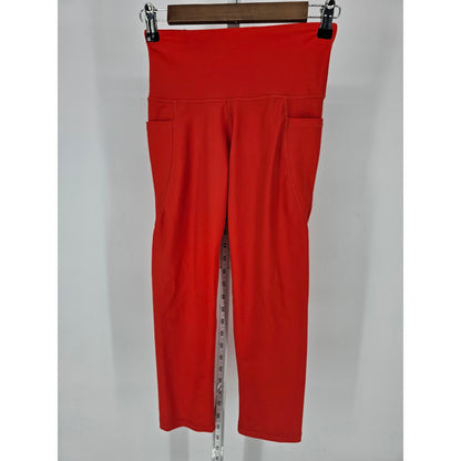 Old Navy Active Womens Sz S Elevate Legging Compression Orange