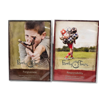 Family Times DVD Set New Sealed Forgiveness Responsibility Christian Homeschool