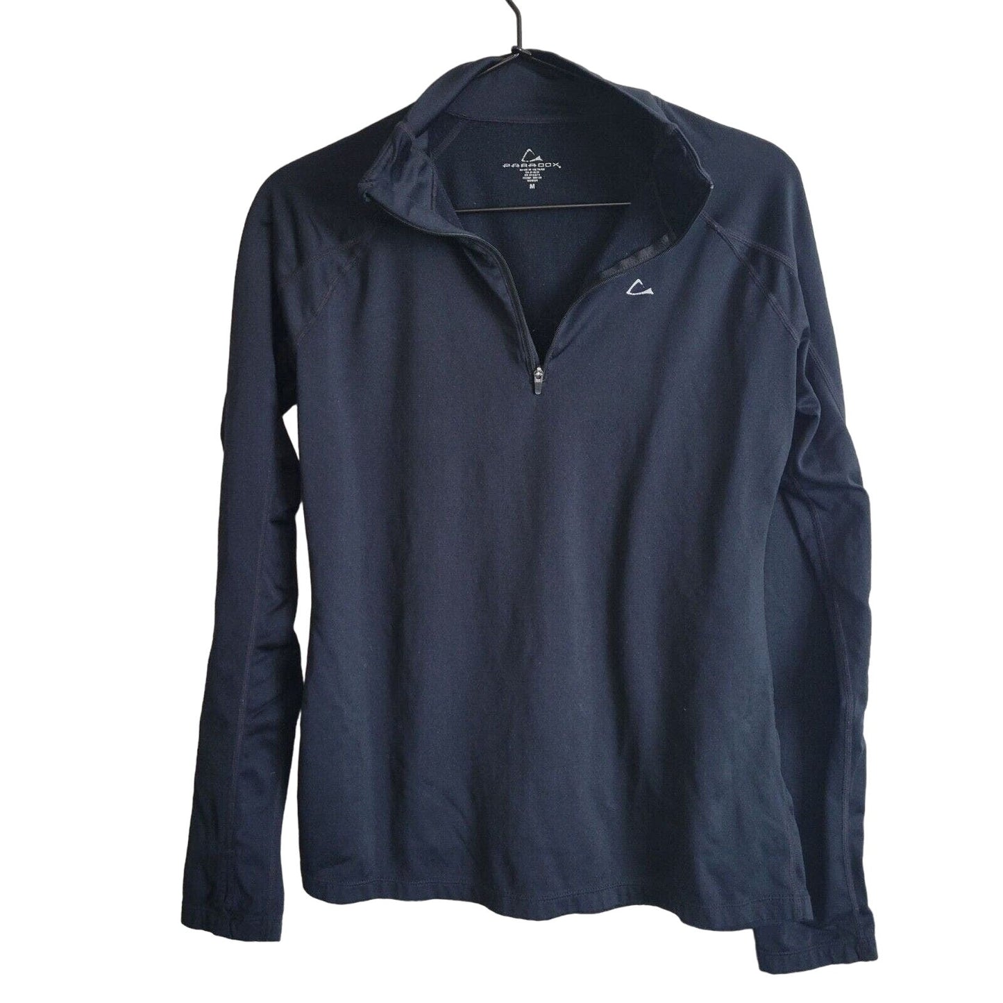 Paradox Womens Sz M 1/4 Zip Pullover Athletic Jacket Dark Blue