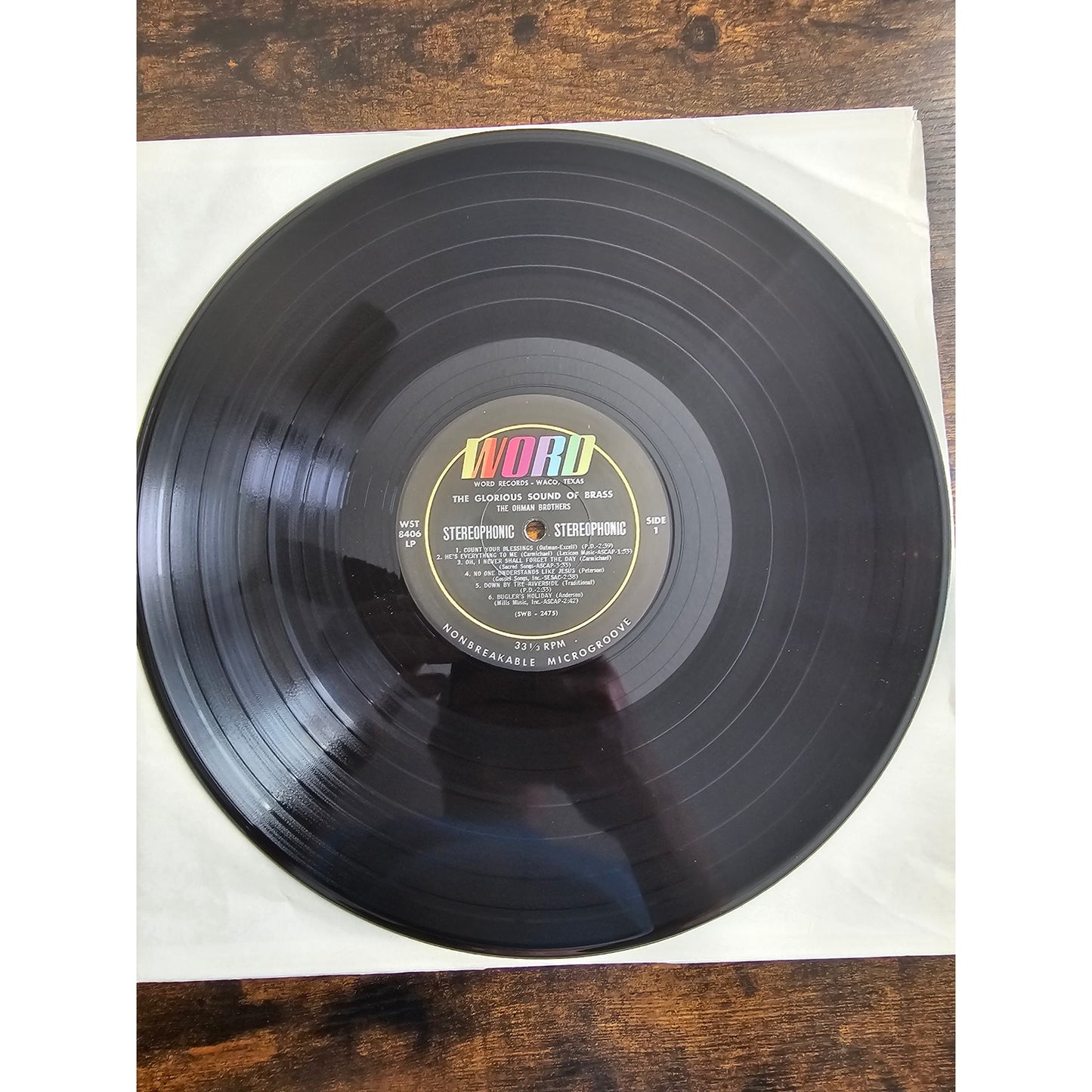 Ohman Bros - The Glorious Sound of Brass Word Records - Waco Texas WST 8406 LP