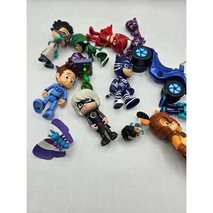 PJ Masks Figures PJ Catboy Gekko boy owlet Connor Lot of 15