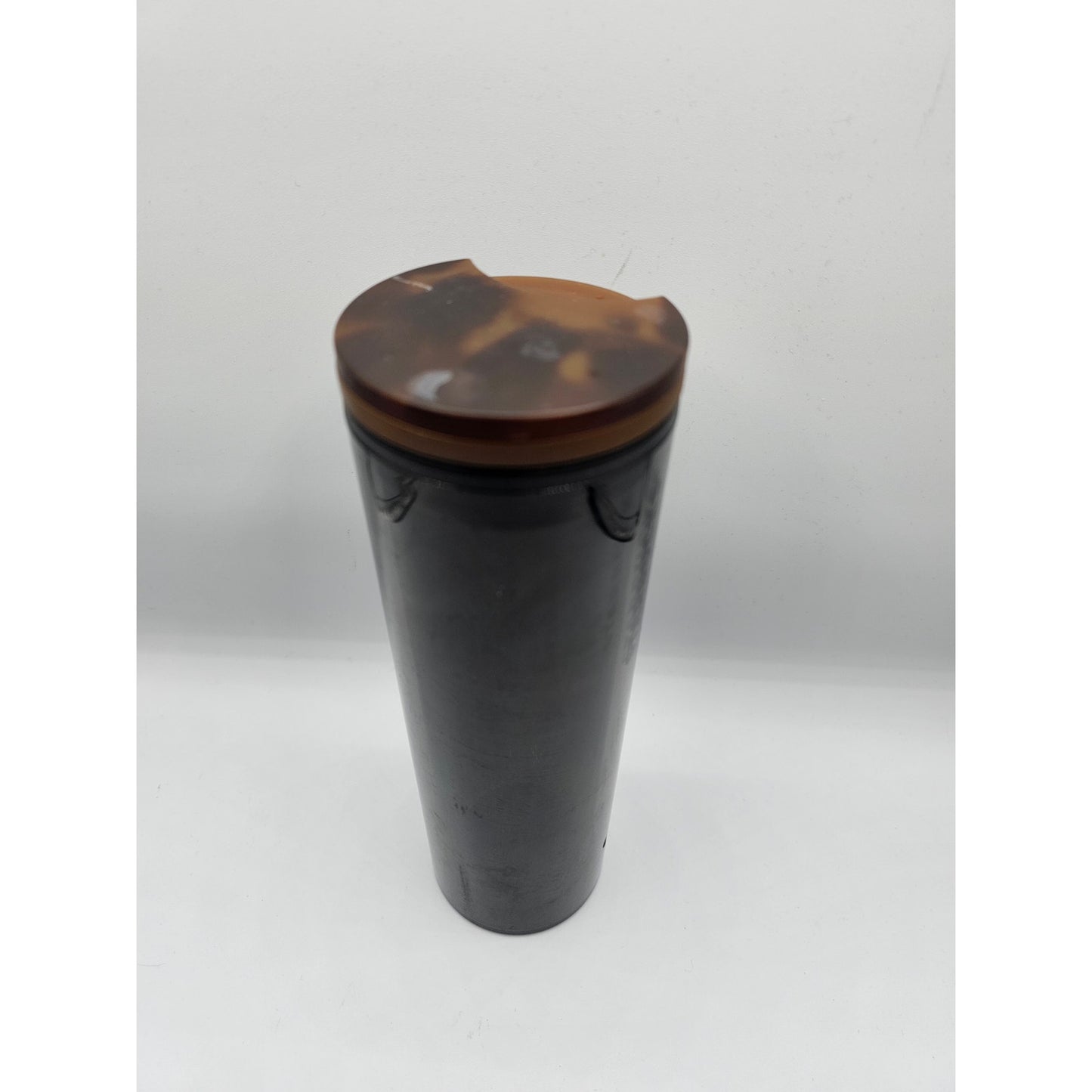Starbucks 16oz Plastic Tumbler Black w/ Tortoise Shell Lid
