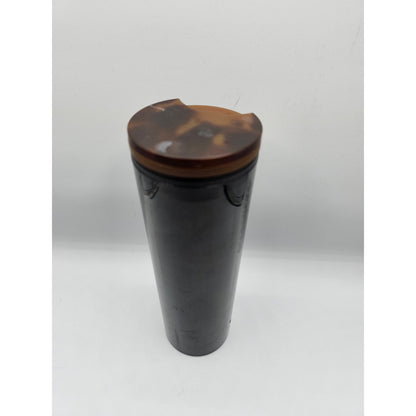 Starbucks 16oz Plastic Tumbler Black w/ Tortoise Shell Lid