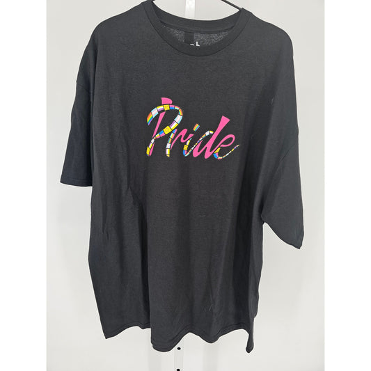 Phluid Projeck Womens Sz 2X Short Sleeve T Shirt Pride Flags Black