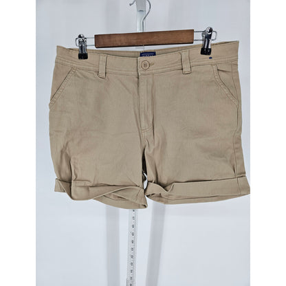 Simply Styled Womens Sz 10 Chino Shorts Beige Khaki Cotton Blend